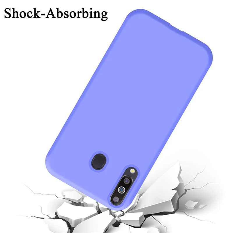 Cadorabo Hülle kompatibel mit Samsung Galaxy M30 / A40s Schutzhülle aus flexiblem TPU Silikon