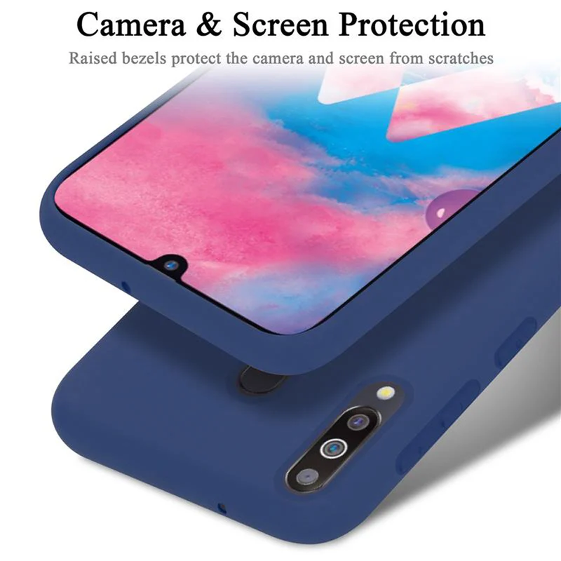 Cadorabo Hülle kompatibel mit Samsung Galaxy M30 / A40s Schutzhülle aus flexiblem TPU Silikon