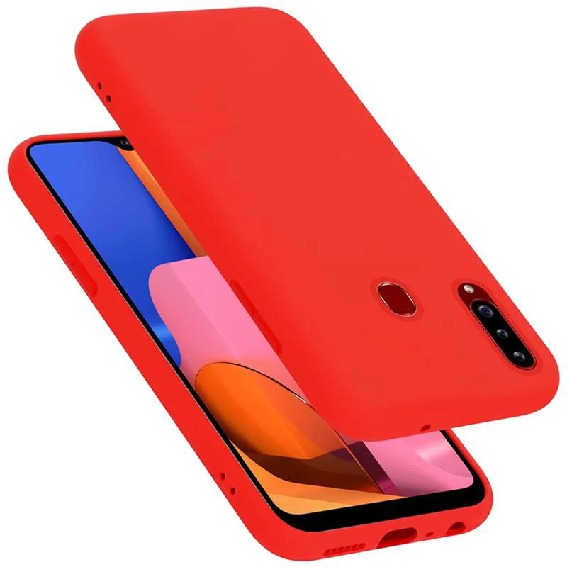 Cadorabo Hülle kompatibel mit Samsung Galaxy A20s Schutzhülle aus flexiblem TPU Silikon