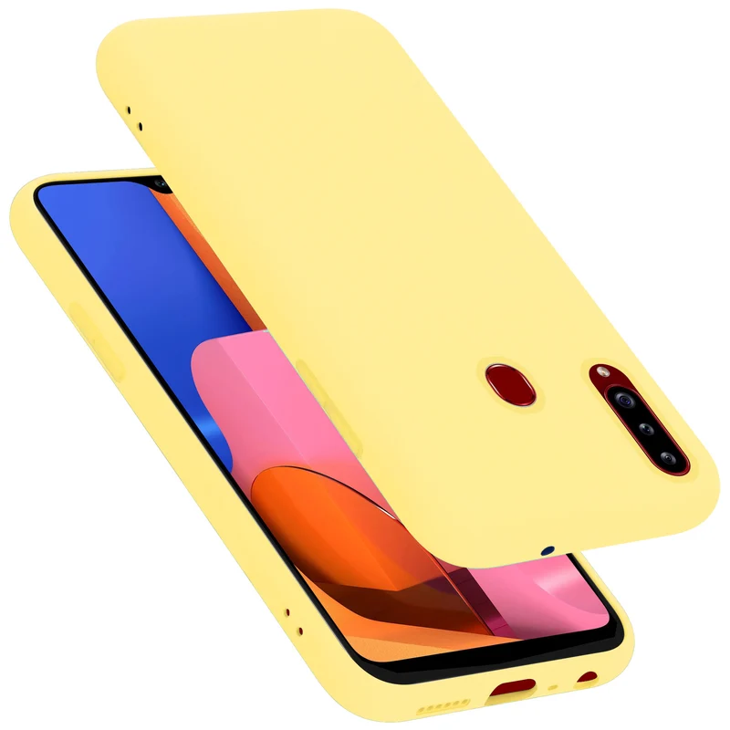 Cadorabo Hülle kompatibel mit Samsung Galaxy A20s Schutzhülle aus flexiblem TPU Silikon
