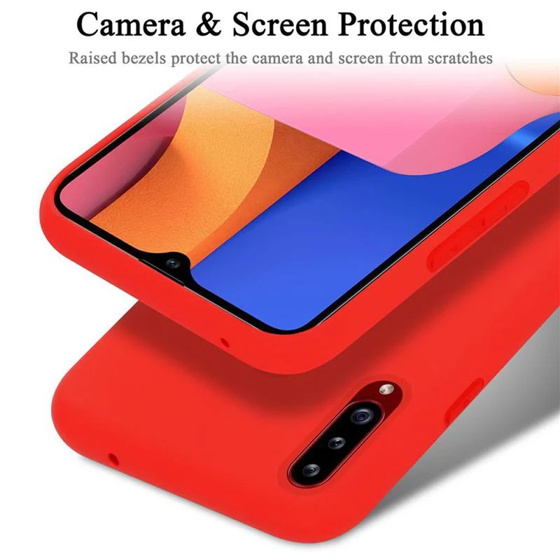 Cadorabo Hülle kompatibel mit Samsung Galaxy A20s Schutzhülle aus flexiblem TPU Silikon
