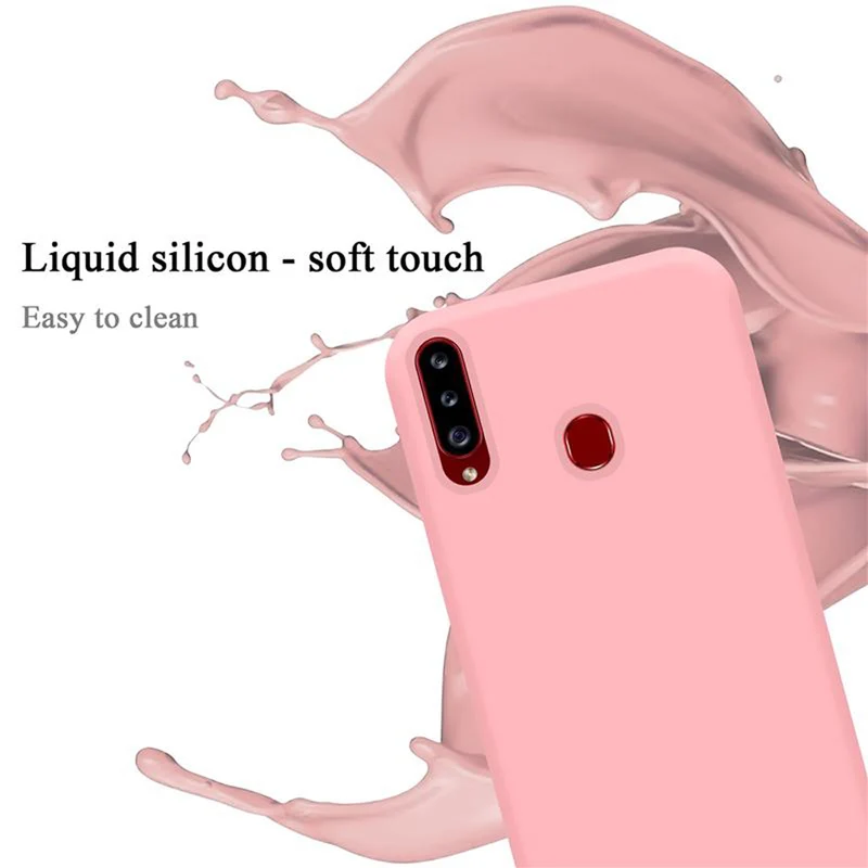 Cadorabo Hülle kompatibel mit Samsung Galaxy A20s Schutzhülle aus flexiblem TPU Silikon