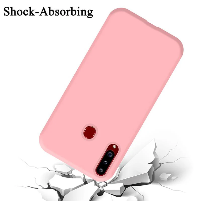 Cadorabo Hülle kompatibel mit Samsung Galaxy A20s Schutzhülle aus flexiblem TPU Silikon
