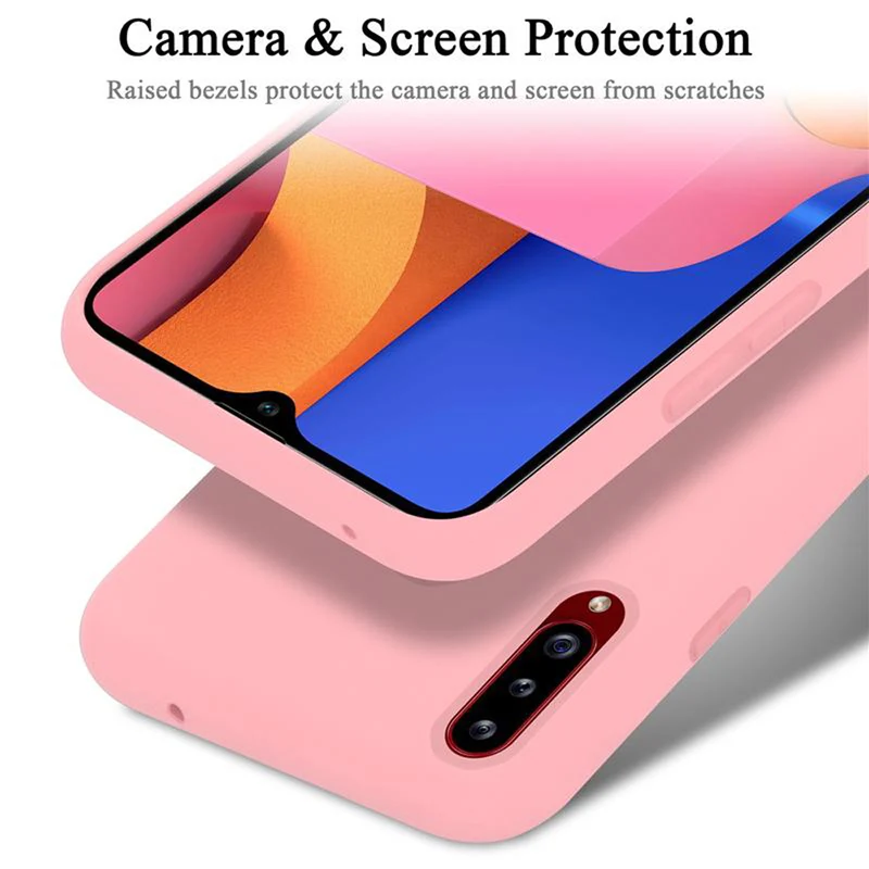 Cadorabo Hülle kompatibel mit Samsung Galaxy A20s Schutzhülle aus flexiblem TPU Silikon