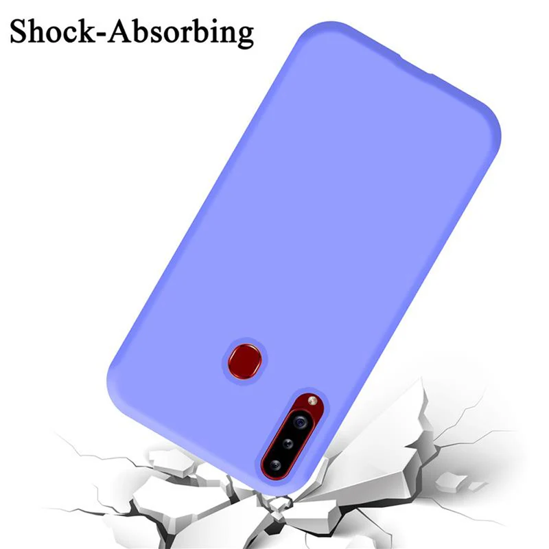 Cadorabo Hülle kompatibel mit Samsung Galaxy A20s Schutzhülle aus flexiblem TPU Silikon