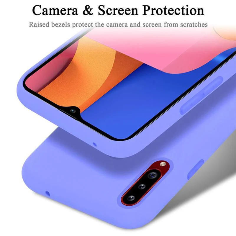 Cadorabo Hülle kompatibel mit Samsung Galaxy A20s Schutzhülle aus flexiblem TPU Silikon