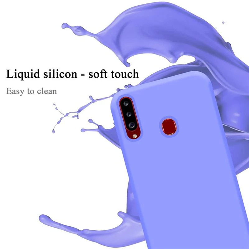 Cadorabo Hülle kompatibel mit Samsung Galaxy A20s Schutzhülle aus flexiblem TPU Silikon