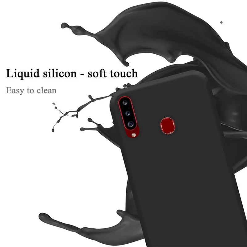 Cadorabo Hülle kompatibel mit Samsung Galaxy A20s Schutzhülle aus flexiblem TPU Silikon