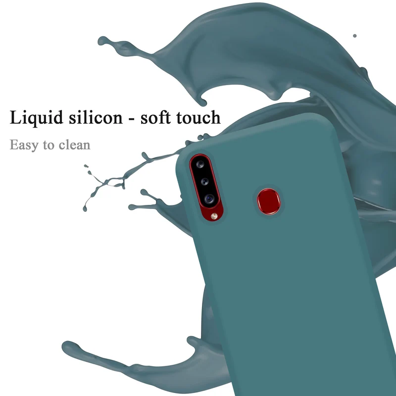 Cadorabo Hülle kompatibel mit Samsung Galaxy A20s Schutzhülle aus flexiblem TPU Silikon