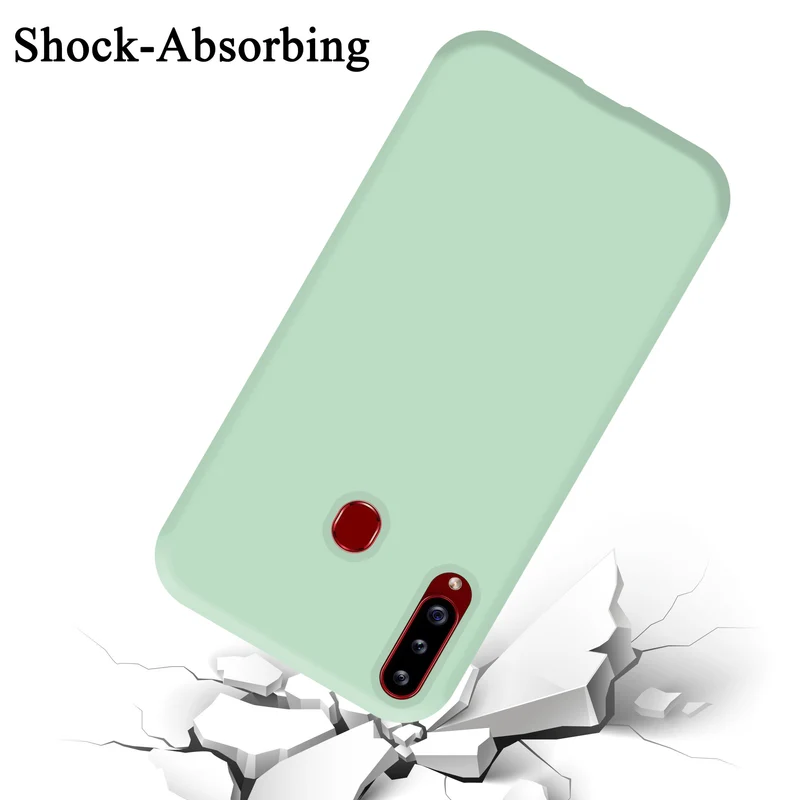 Cadorabo Hülle kompatibel mit Samsung Galaxy A20s Schutzhülle aus flexiblem TPU Silikon