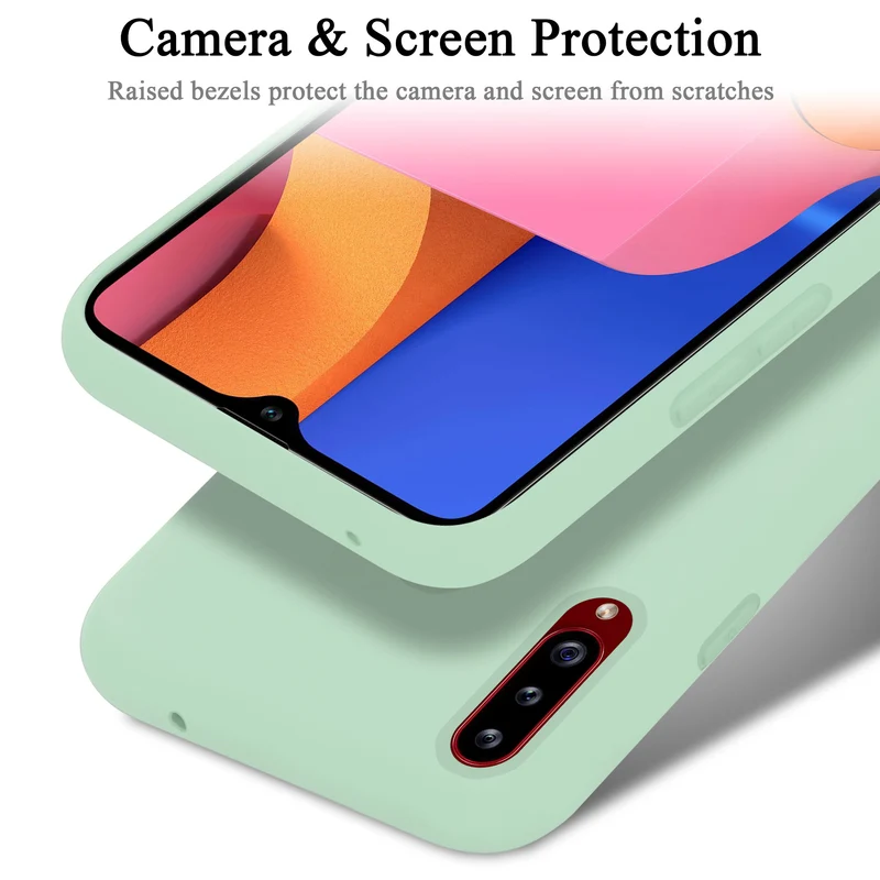 Cadorabo Hülle kompatibel mit Samsung Galaxy A20s Schutzhülle aus flexiblem TPU Silikon