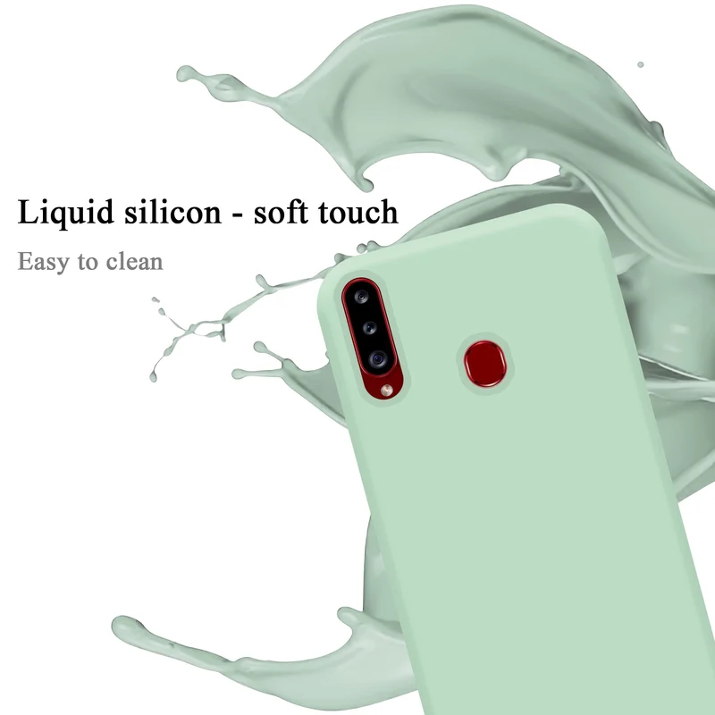 Cadorabo Hülle kompatibel mit Samsung Galaxy A20s Schutzhülle aus flexiblem TPU Silikon