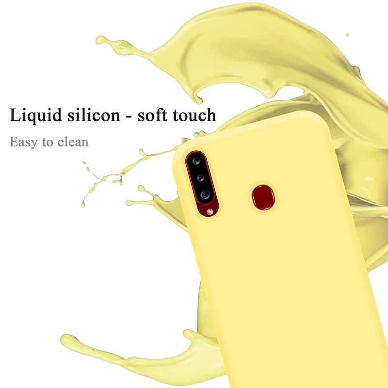 Cadorabo Hülle kompatibel mit Samsung Galaxy A20s Schutzhülle aus flexiblem TPU Silikon