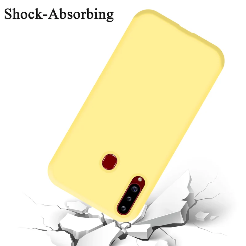 Cadorabo Hülle kompatibel mit Samsung Galaxy A20s Schutzhülle aus flexiblem TPU Silikon