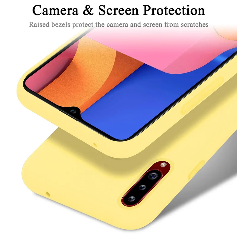 Cadorabo Hülle kompatibel mit Samsung Galaxy A20s Schutzhülle aus flexiblem TPU Silikon