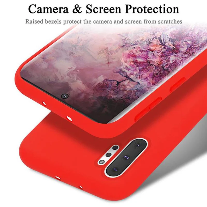 Cadorabo Hülle kompatibel mit Samsung Galaxy NOTE 10 PLUS Schutzhülle aus flexiblem TPU Silikon
