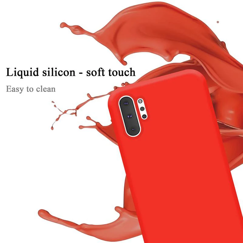 Cadorabo Hülle kompatibel mit Samsung Galaxy NOTE 10 PLUS Schutzhülle aus flexiblem TPU Silikon