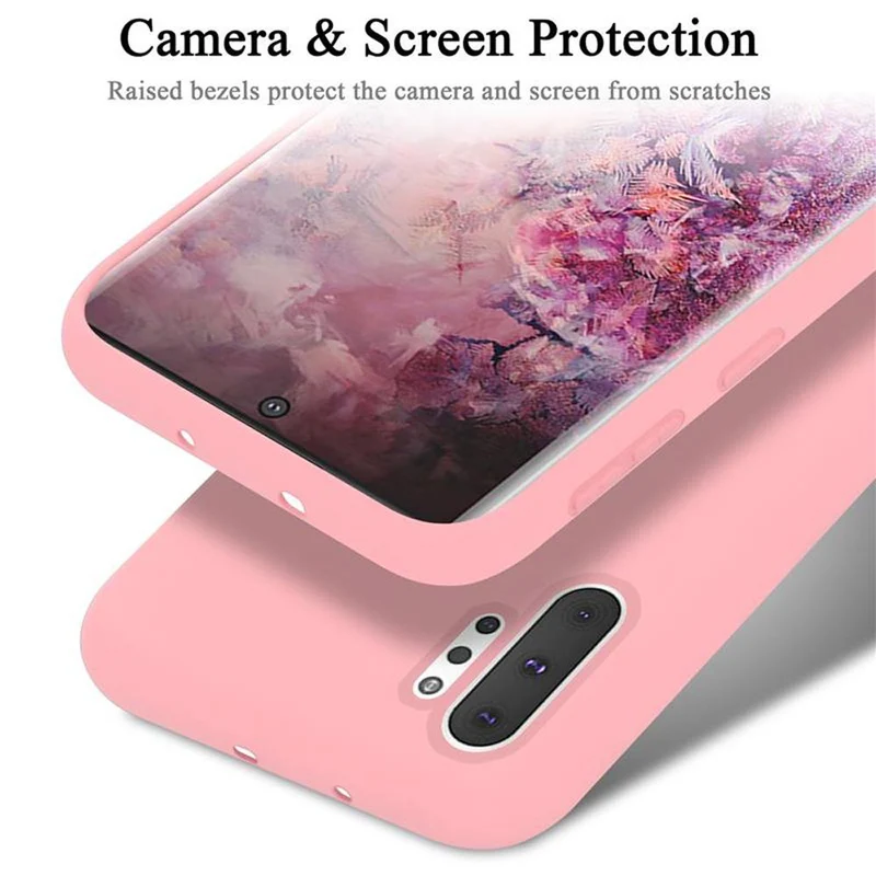 Cadorabo Hülle kompatibel mit Samsung Galaxy NOTE 10 PLUS Schutzhülle aus flexiblem TPU Silikon