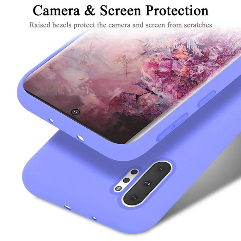 Cadorabo Hülle kompatibel mit Samsung Galaxy NOTE 10 PLUS Schutzhülle aus flexiblem TPU Silikon