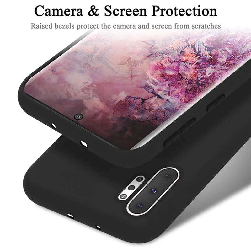 Cadorabo Hülle kompatibel mit Samsung Galaxy NOTE 10 PLUS Schutzhülle aus flexiblem TPU Silikon
