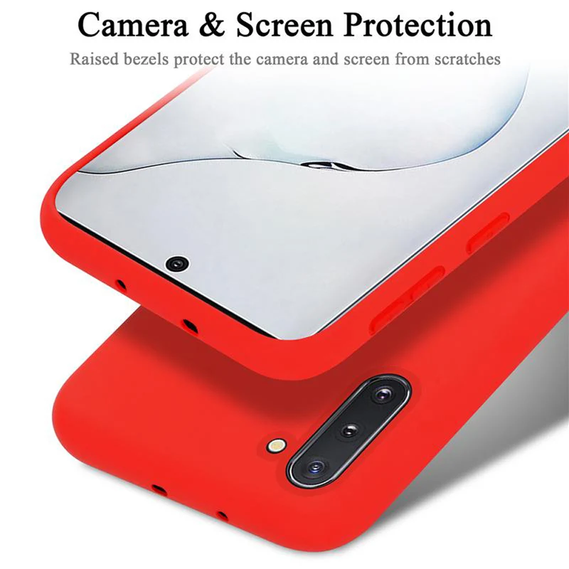 Cadorabo Hülle kompatibel mit Samsung Galaxy NOTE 10 Schutzhülle aus flexiblem TPU Silikon