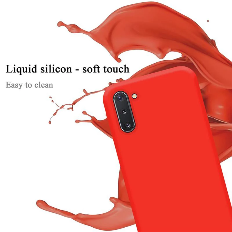 Cadorabo Hülle kompatibel mit Samsung Galaxy NOTE 10 Schutzhülle aus flexiblem TPU Silikon