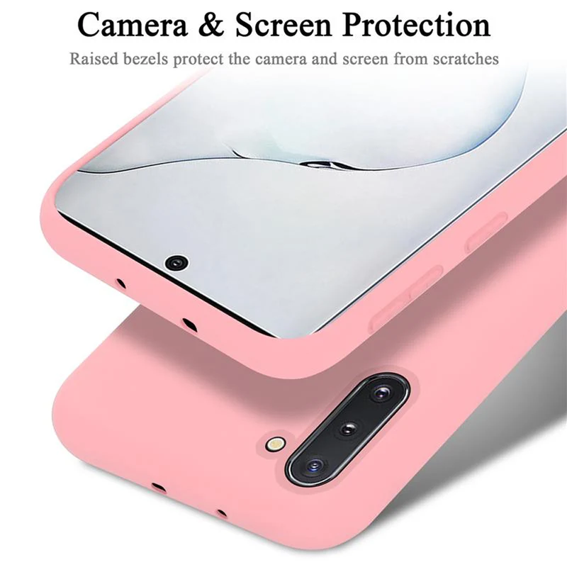 Cadorabo Hülle kompatibel mit Samsung Galaxy NOTE 10 Schutzhülle aus flexiblem TPU Silikon