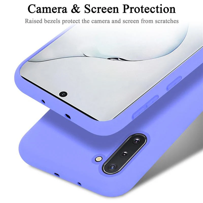 Cadorabo Hülle kompatibel mit Samsung Galaxy NOTE 10 Schutzhülle aus flexiblem TPU Silikon