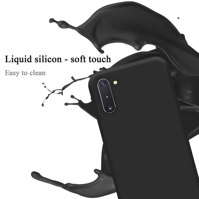 Cadorabo Hülle kompatibel mit Samsung Galaxy NOTE 10 Schutzhülle aus flexiblem TPU Silikon
