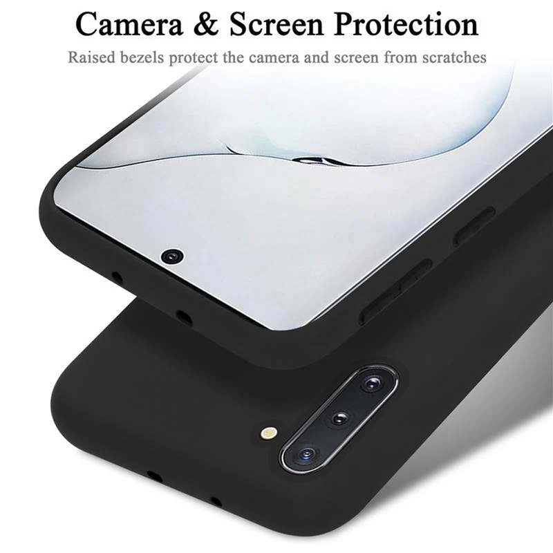 Cadorabo Hülle kompatibel mit Samsung Galaxy NOTE 10 Schutzhülle aus flexiblem TPU Silikon