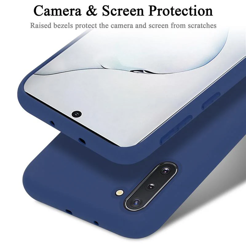 Cadorabo Hülle kompatibel mit Samsung Galaxy NOTE 10 Schutzhülle aus flexiblem TPU Silikon