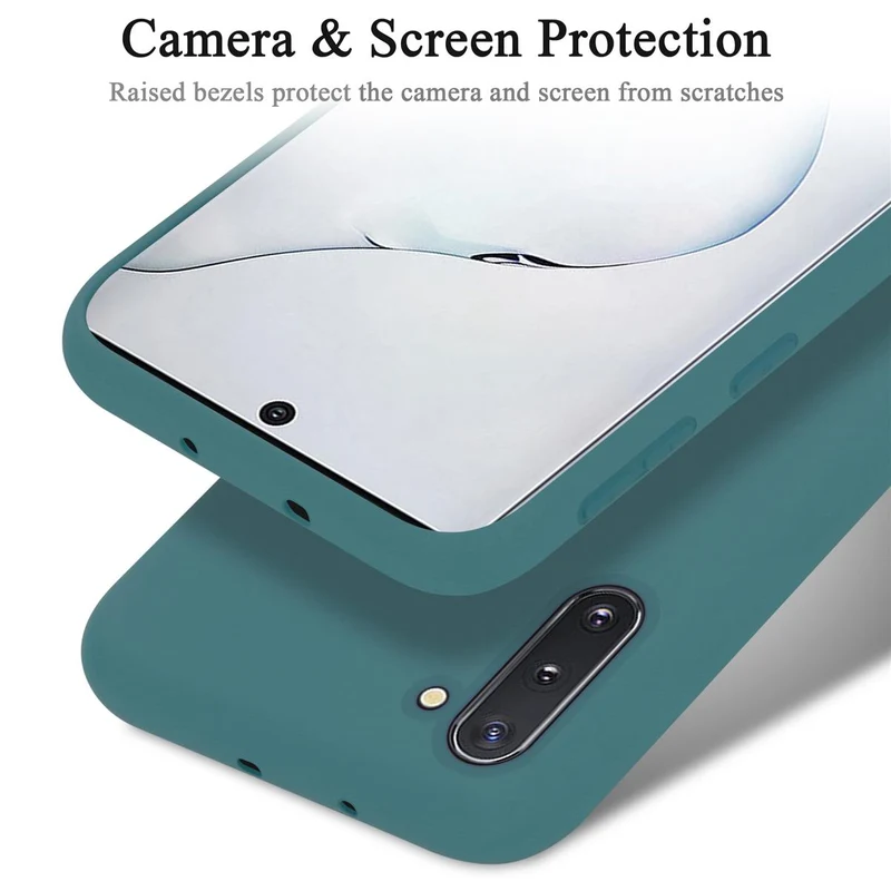 Cadorabo Hülle kompatibel mit Samsung Galaxy NOTE 10 Schutzhülle aus flexiblem TPU Silikon