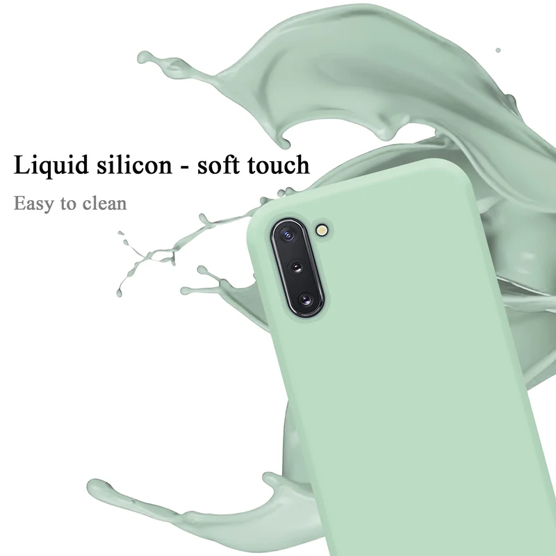 Cadorabo Hülle kompatibel mit Samsung Galaxy NOTE 10 Schutzhülle aus flexiblem TPU Silikon
