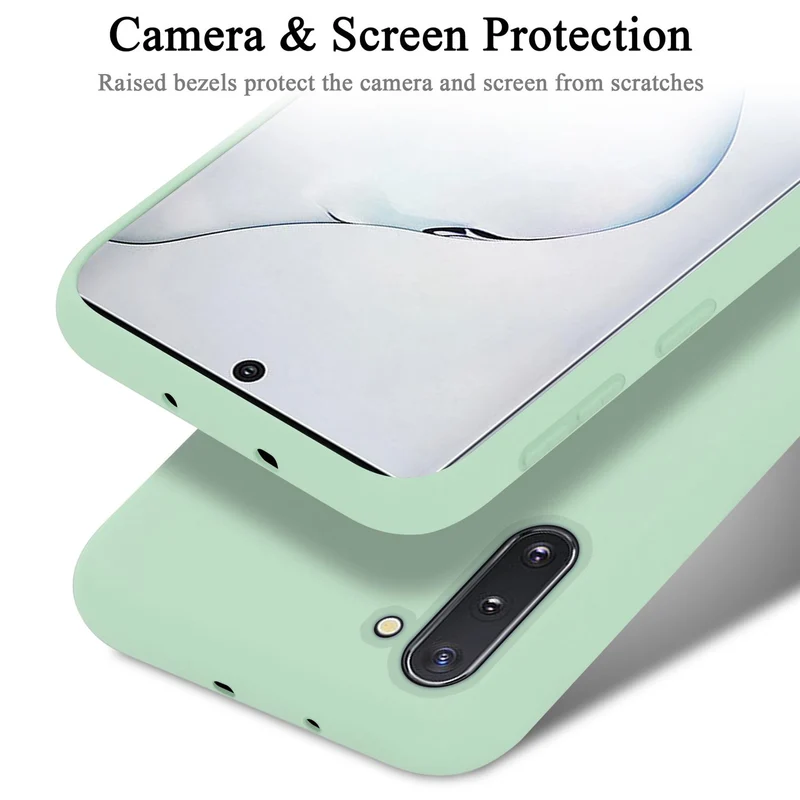Cadorabo Hülle kompatibel mit Samsung Galaxy NOTE 10 Schutzhülle aus flexiblem TPU Silikon