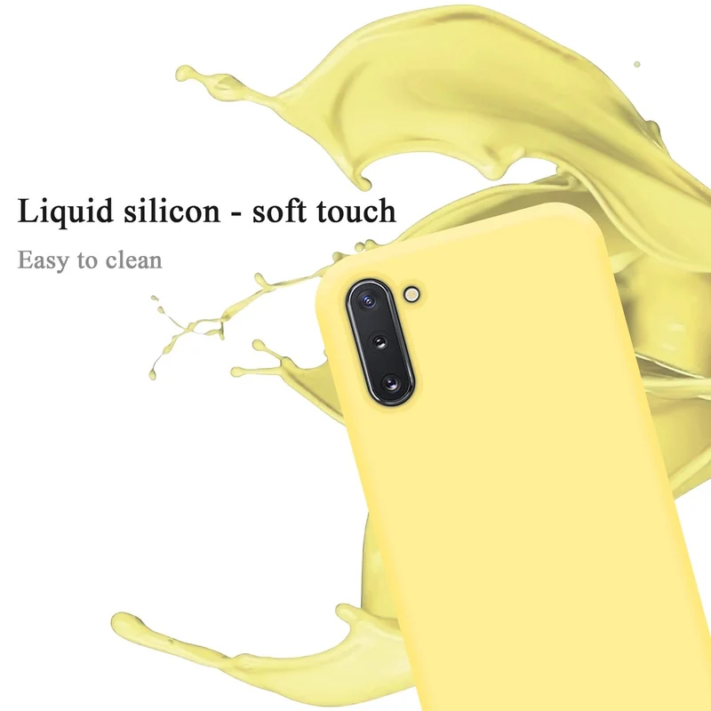 Cadorabo Hülle kompatibel mit Samsung Galaxy NOTE 10 Schutzhülle aus flexiblem TPU Silikon