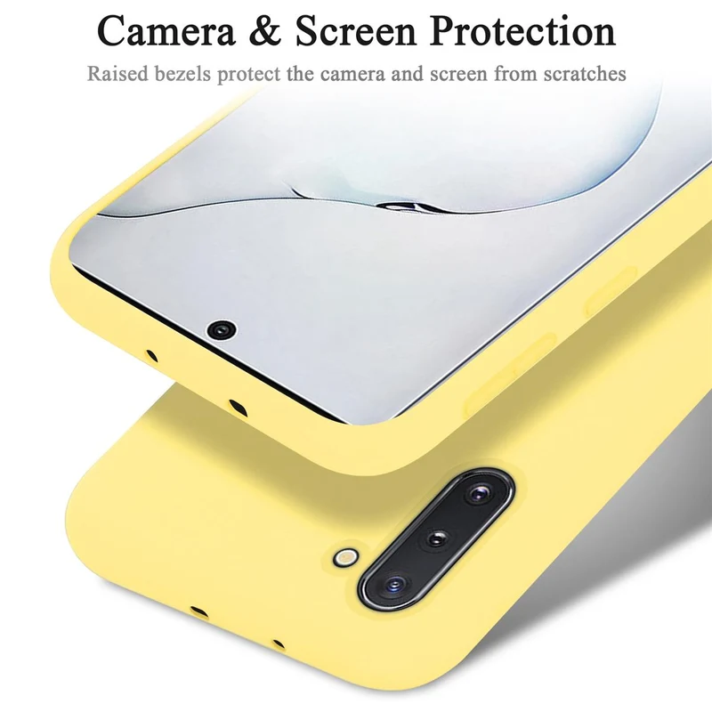 Cadorabo Hülle kompatibel mit Samsung Galaxy NOTE 10 Schutzhülle aus flexiblem TPU Silikon