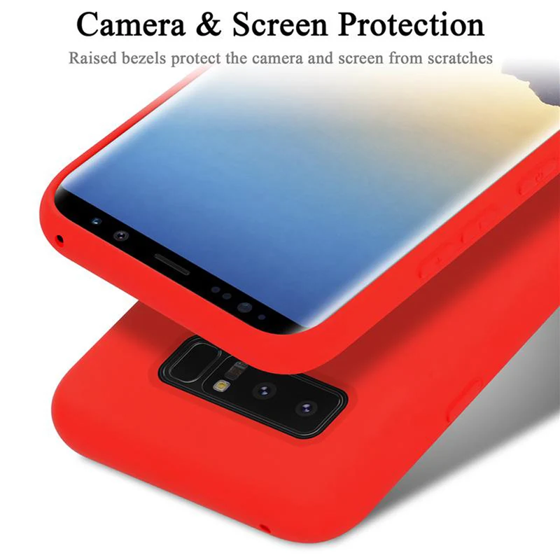 Cadorabo Hülle kompatibel mit Samsung Galaxy NOTE 8 Schutzhülle aus flexiblem TPU Silikon
