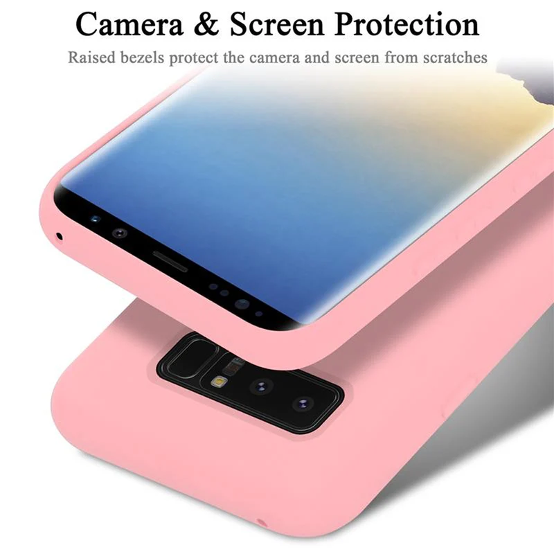 Cadorabo Hülle kompatibel mit Samsung Galaxy NOTE 8 Schutzhülle aus flexiblem TPU Silikon