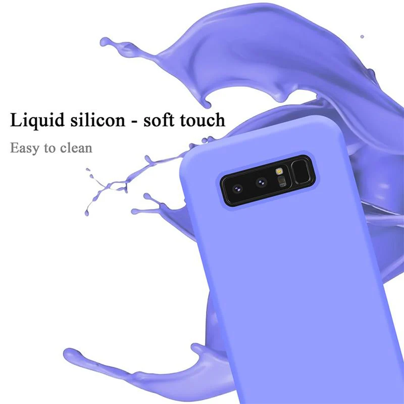 Cadorabo Hülle kompatibel mit Samsung Galaxy NOTE 8 Schutzhülle aus flexiblem TPU Silikon