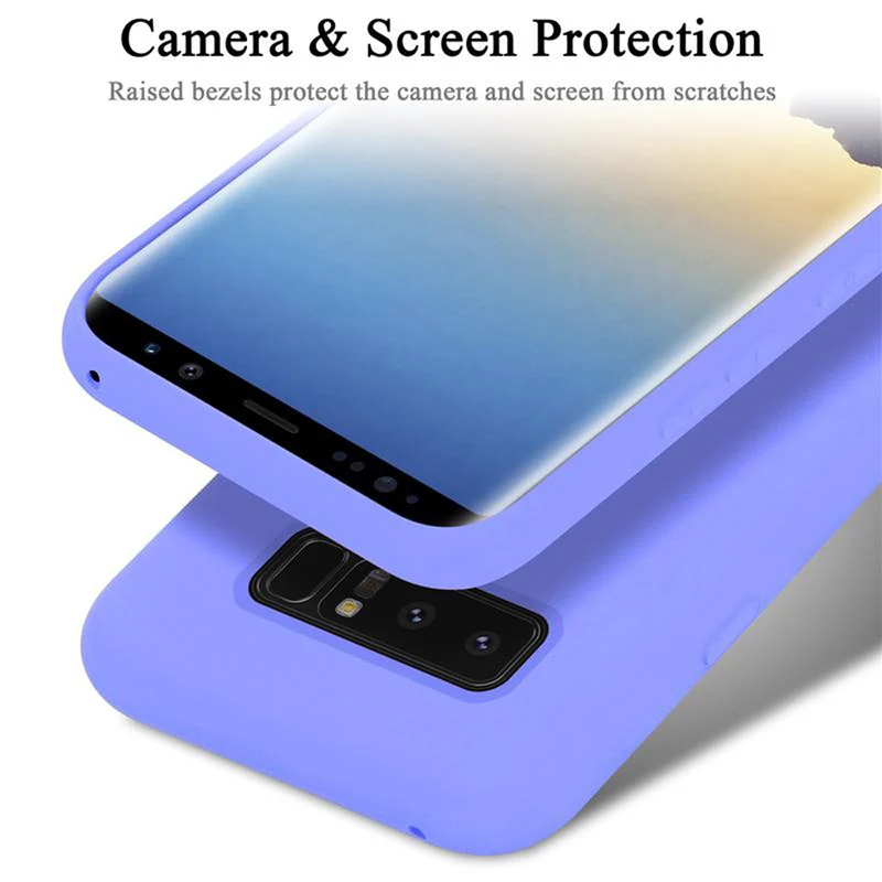 Cadorabo Hülle kompatibel mit Samsung Galaxy NOTE 8 Schutzhülle aus flexiblem TPU Silikon