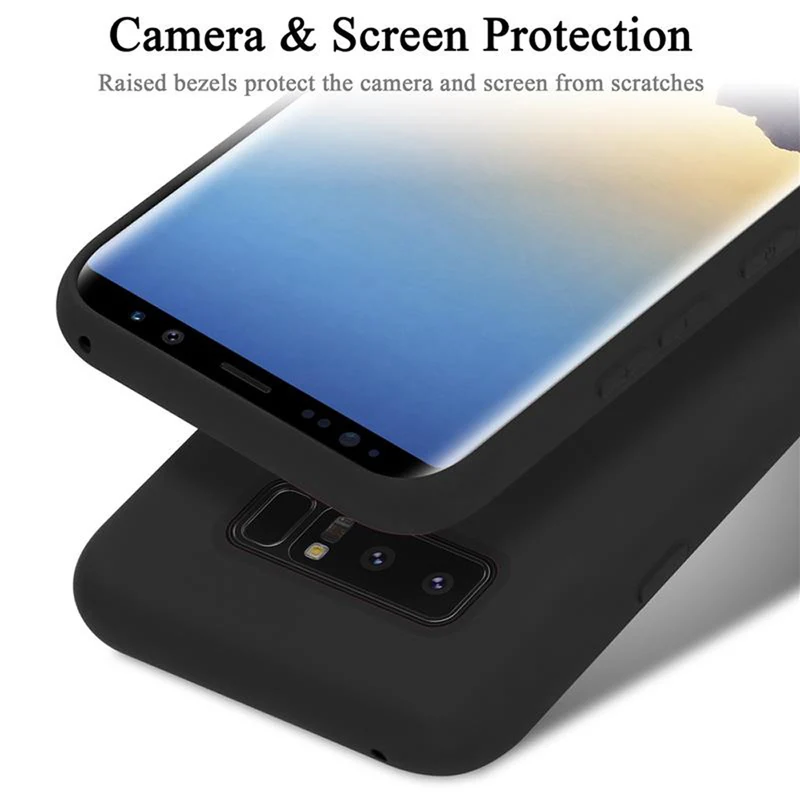 Cadorabo Hülle kompatibel mit Samsung Galaxy NOTE 8 Schutzhülle aus flexiblem TPU Silikon