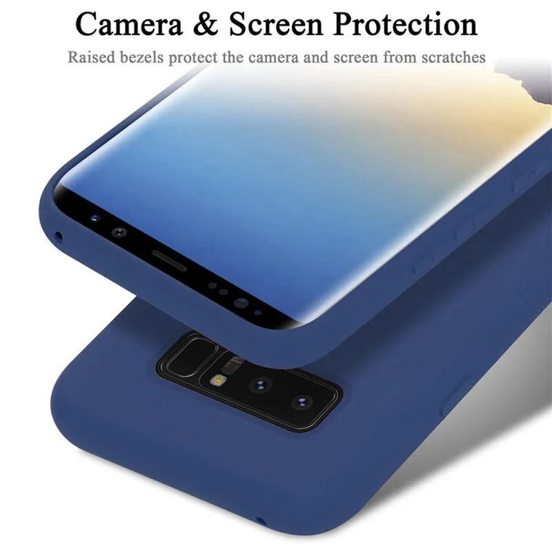 Cadorabo Hülle kompatibel mit Samsung Galaxy NOTE 8 Schutzhülle aus flexiblem TPU Silikon