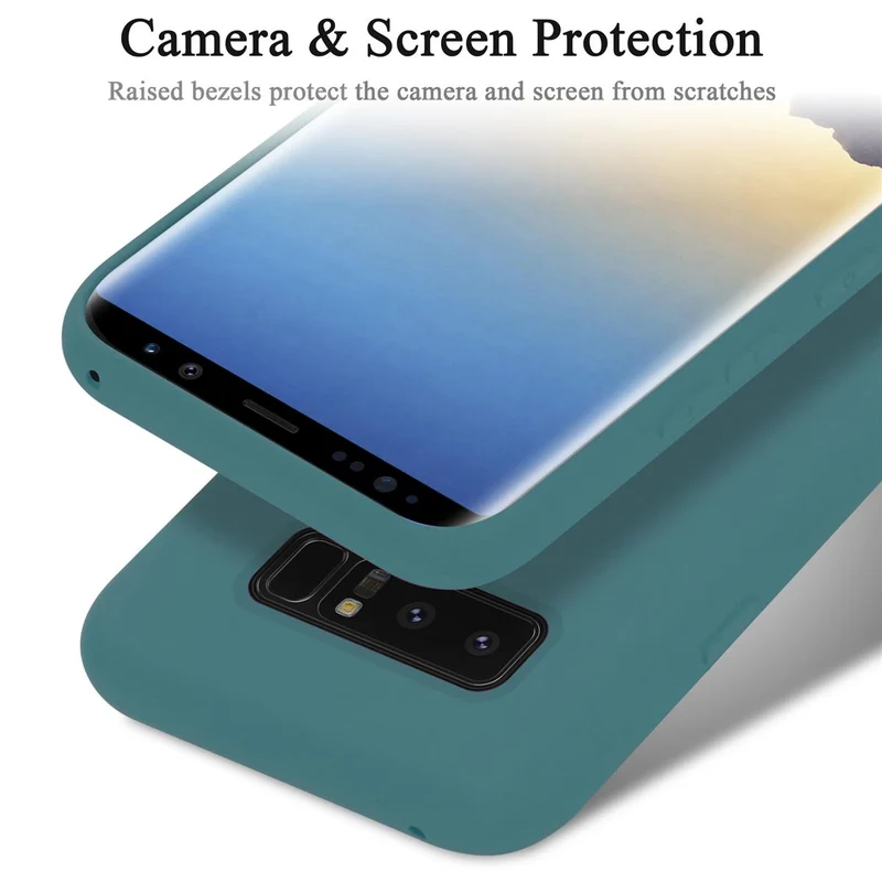 Cadorabo Hülle kompatibel mit Samsung Galaxy NOTE 8 Schutzhülle aus flexiblem TPU Silikon