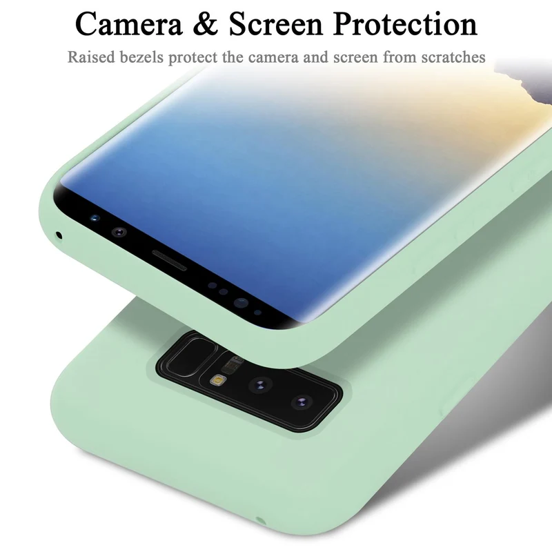 Cadorabo Hülle kompatibel mit Samsung Galaxy NOTE 8 Schutzhülle aus flexiblem TPU Silikon