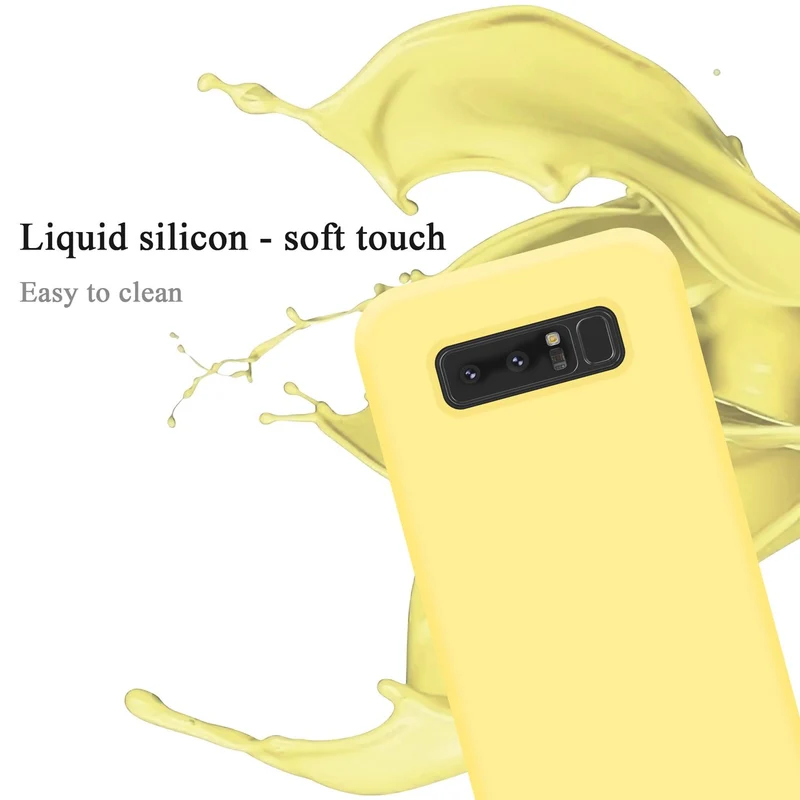 Cadorabo Hülle kompatibel mit Samsung Galaxy NOTE 8 Schutzhülle aus flexiblem TPU Silikon