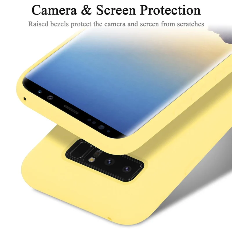 Cadorabo Hülle kompatibel mit Samsung Galaxy NOTE 8 Schutzhülle aus flexiblem TPU Silikon
