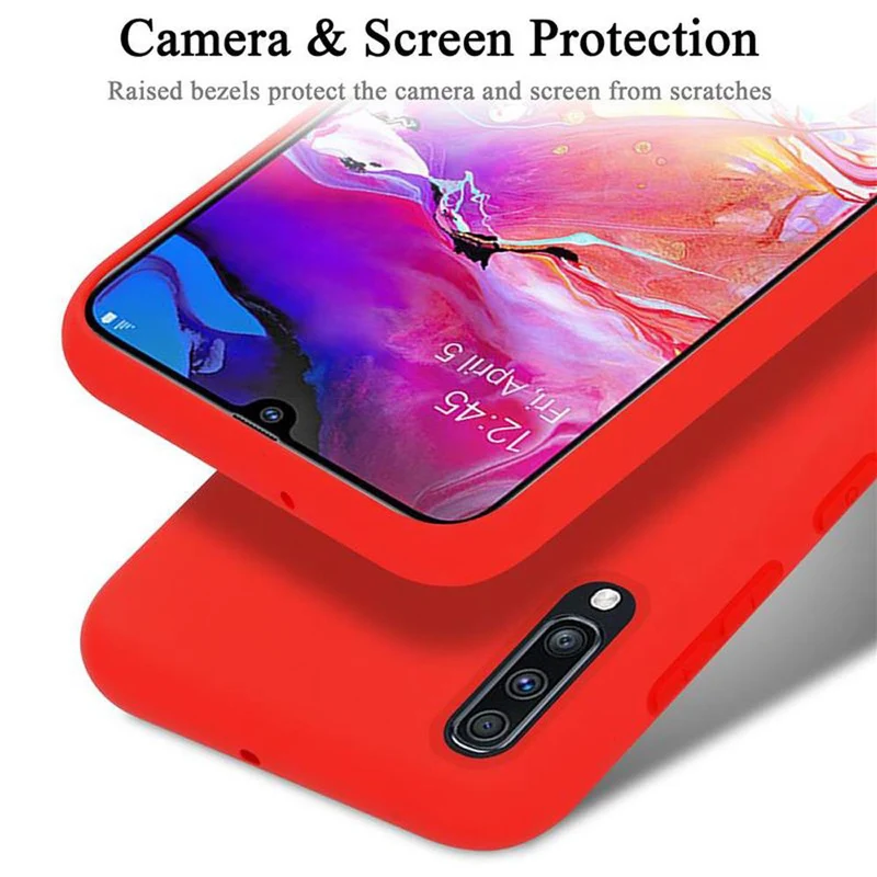 Cadorabo Hülle kompatibel mit Samsung Galaxy A70 / A70s Schutzhülle aus flexiblem TPU Silikon