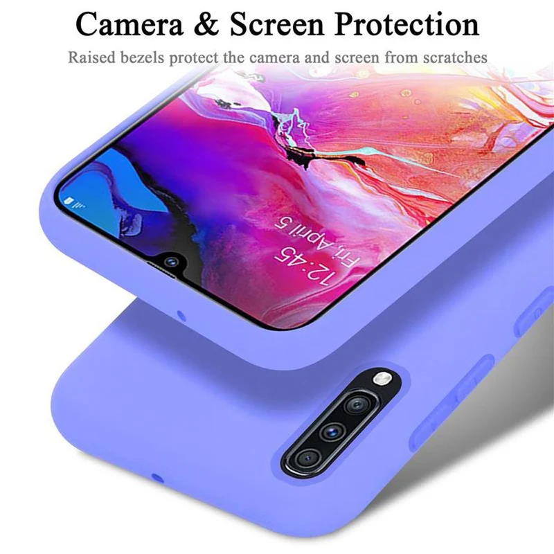 Cadorabo Hülle kompatibel mit Samsung Galaxy A70 / A70s Schutzhülle aus flexiblem TPU Silikon