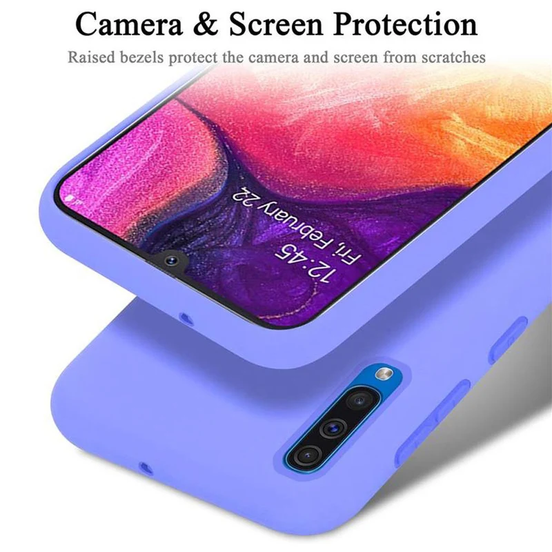 Cadorabo Hülle kompatibel mit Samsung Galaxy A50 4G / A50s / A30s Schutzhülle aus flexiblem TPU Silikon