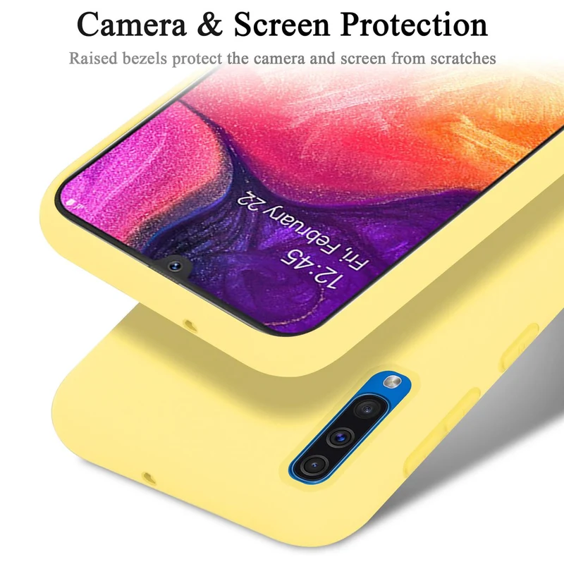 Cadorabo Hülle kompatibel mit Samsung Galaxy A50 4G / A50s / A30s Schutzhülle aus flexiblem TPU Silikon